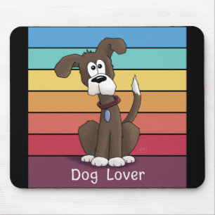 Festive Dog Lover Mouse Pad