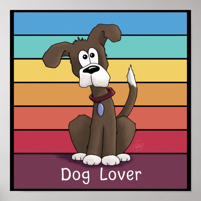 Festive Dog Lover Poster (Front)