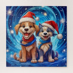 Festive Dogs Delight Jigsaw Puzzle