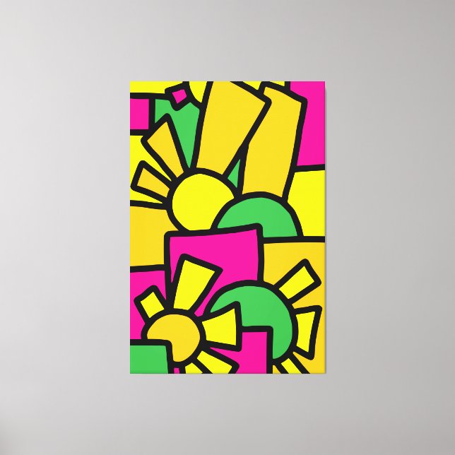 Festive Doodle Art 42 Canvas Print (Front)