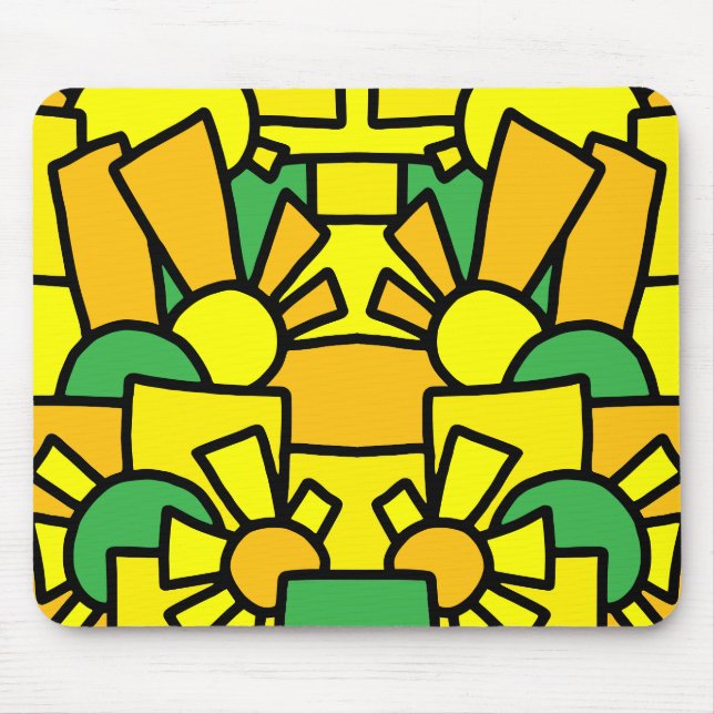 Festive Doodle Art 42 Mouse Mat (Front)