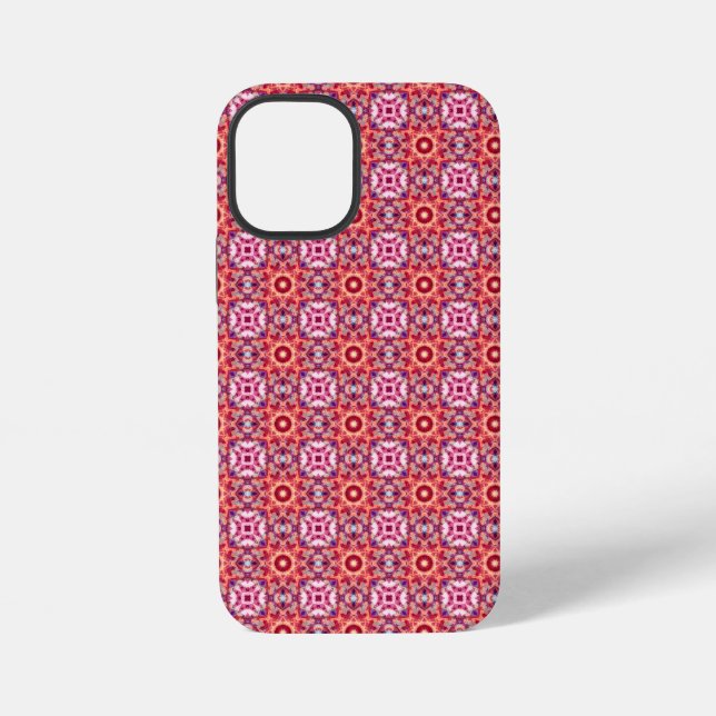 Festive Dopamine Decor Red Jolly Christmas Star  iPhone Case (Back)