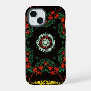 Festive Dot Mandala iPhone 15 Case