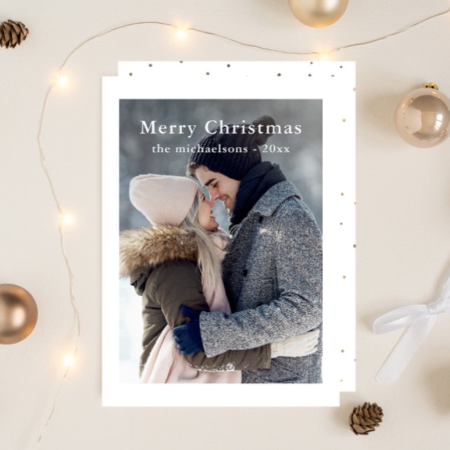 Festive Dots Merry Christmas Photo Holiday (Creator Uploaded)