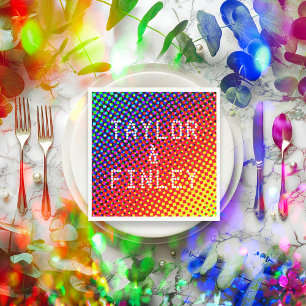 Festive Dots Rainbow Cool Fun Cheerful Gay Pride N Napkin