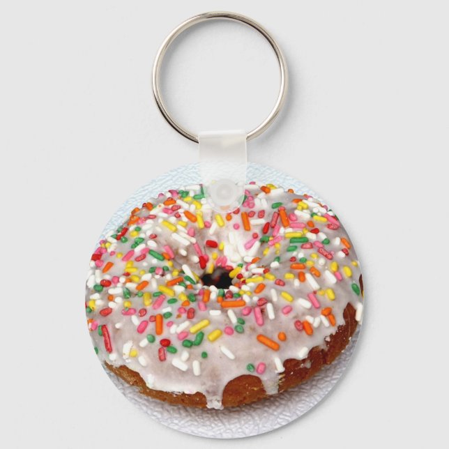 Festive Doughnut Key Ring (Front)