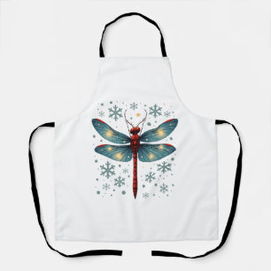 Festive Dragonfly Glow Apron