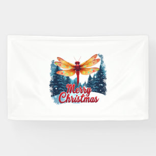 Festive Dragonfly Lights Banner