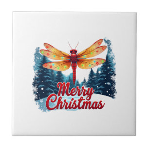 Festive Dragonfly Lights Tile