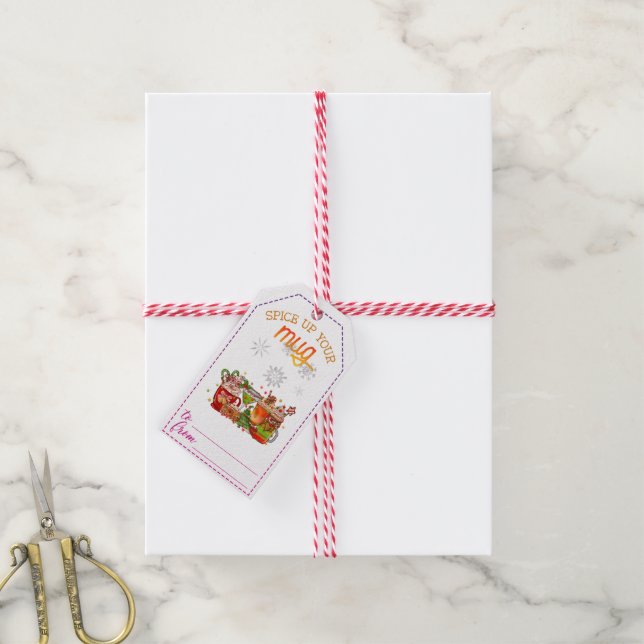 Festive drink-themed Christmas tags (With Twine)