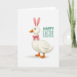 Festive Duck Springtime Card