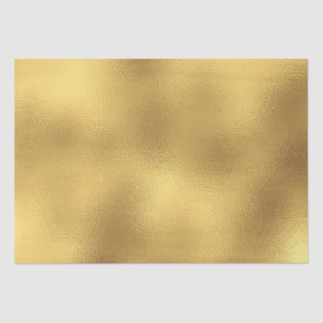 Festive Elegant Gold Holiday Christmas  Tissue Paper (Front)