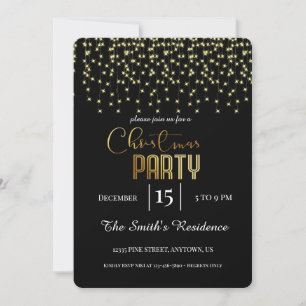 Festive Elegant Magical Christmas Invitation
