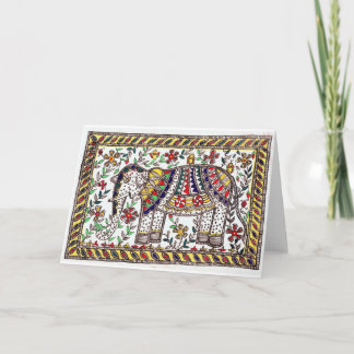 Festive Elephant Greeting Card