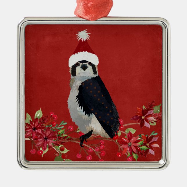 FESTIVE FALCON METAL TREE DECORATION (Front)