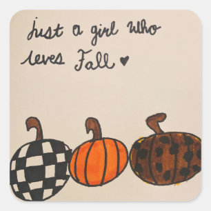 Festive fall sticker