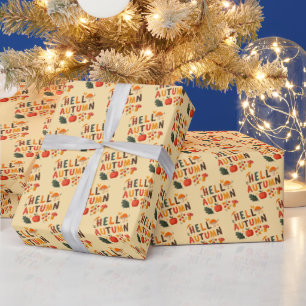Festive Fall Thanksgiving Wrapping Paper