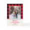 Festive Family Custom Photo Red Christmas Folded