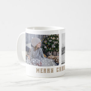 Festive Family Photo Stars Christmas Keepsake Coffee Mug