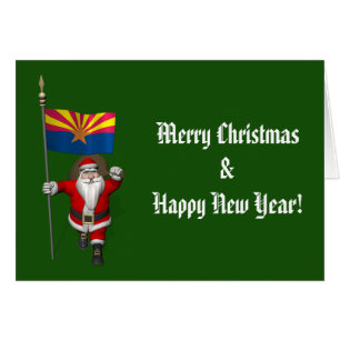Festive Father Christmas Visiting Arizona