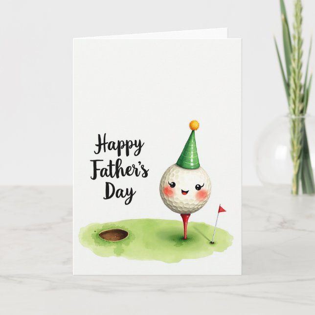 Festive Fathers Day Ball Card (Front)