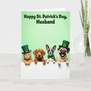 Festive Faux Gold Animal Card