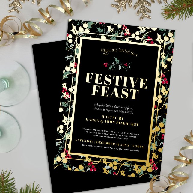 Festive Feast black gold berries Christmas dinner (Creator Uploaded)