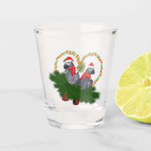 Festive Featherballs Glass