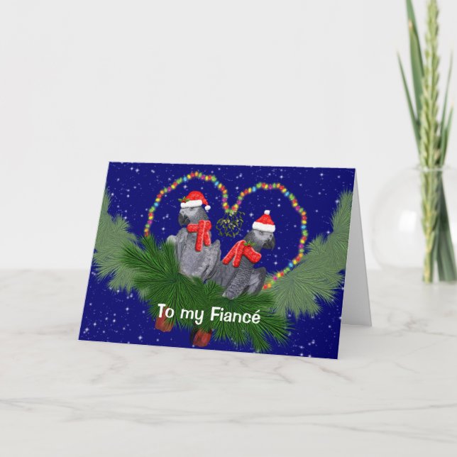 Festive Featherballs Holiday Card (Front)