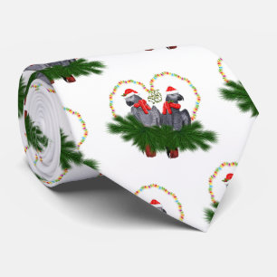 Festive Featherballs Tie (choose colour)