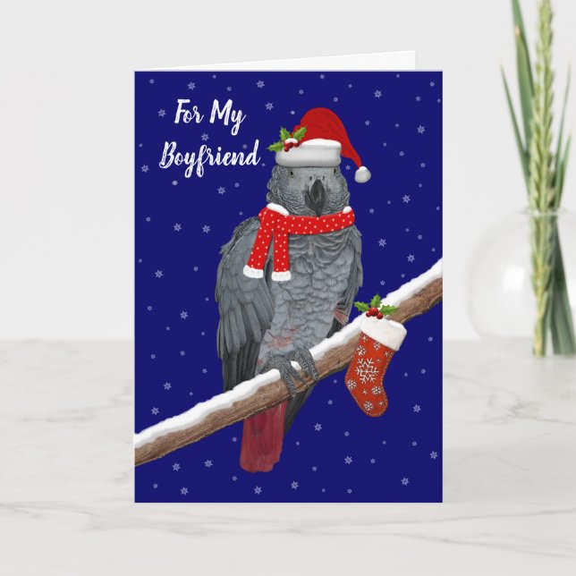 Festive Feathers (Boyfriend) Card (Front)