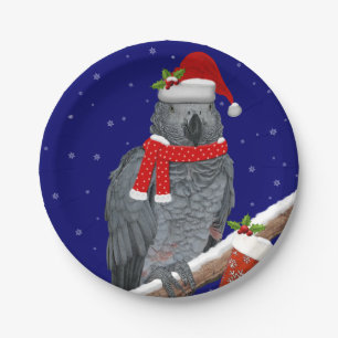 Festive Feathers Paper Plate