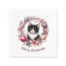 Festive Feline in a Holiday Wreath 3 - 