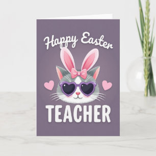 Festive Feline Spring Holiday Card