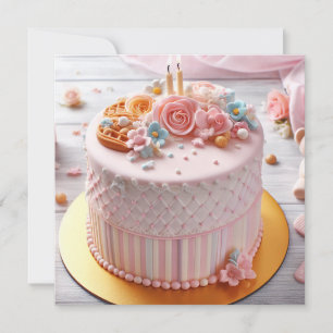 FESTIVE & FEMININE PINK FLORAL BIRTHDAY CARD