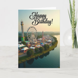 Festive Ferris Wheel Birthday Card