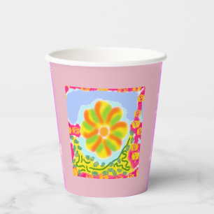 Festive Festival Pink Paper Cups