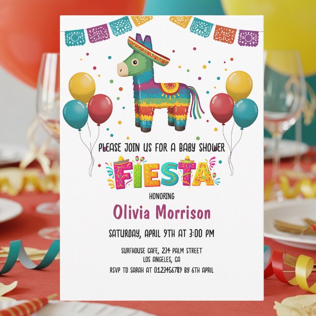 Festive Fiesta Baby Shower Invitation (Creator Uploaded)