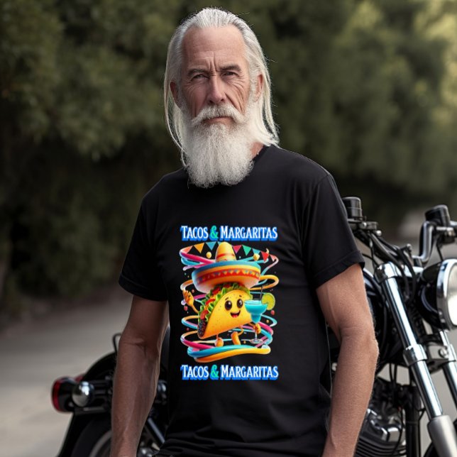 Festive Fiesta Flavours tacos and margaritas T-Shirt (Creator Uploaded)
