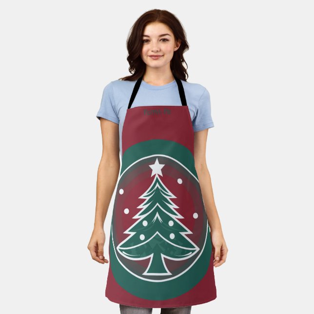 Festive Fir: A Christmas Delight Apron (Worn)