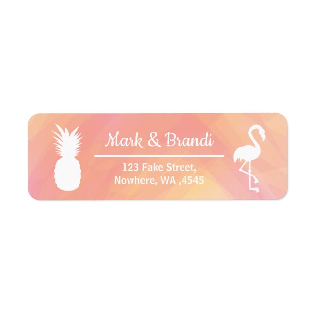 Festive Flamingo & Pineapple Watercolour Birthday (Front)