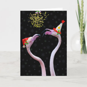 Festive Flamingos Christmas Card