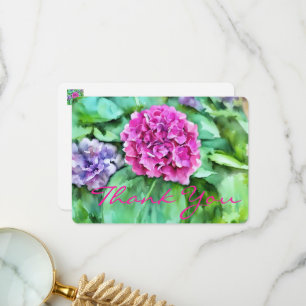 Festive Floral Thank You Card