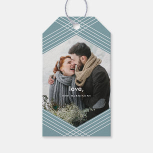 Festive Focus   Grey Blue   Gift Tags