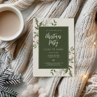 Festive Foliage Frame Christmas Party