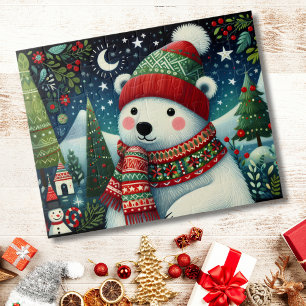 Festive Folk Art Christmas Jigsaw Puzzle