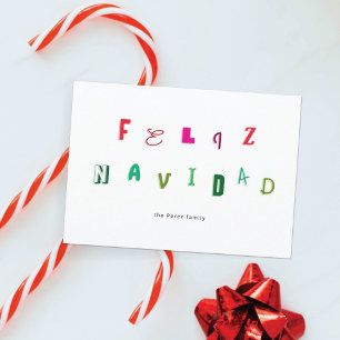 FESTIVE FONT CHRISTMAS HOLIDAY CARD