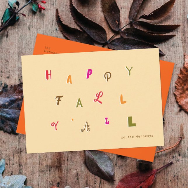 FESTIVE FONT FALL HOLIDAY CARD (Creator Uploaded)