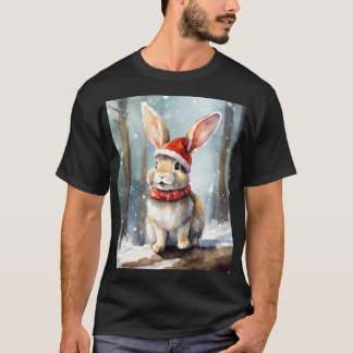 "Festive Forest: A Merry Rabbit Wonderland T-Shirt