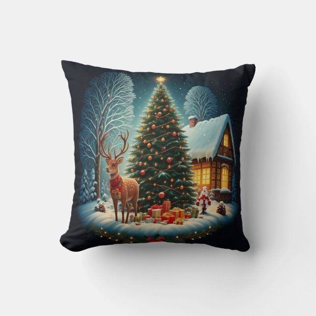 Festive Forest Christmas: Cushion (Front)